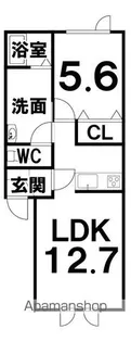 西11南16AP【1階】の間取り
